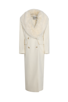 Isabella Wool Maxi Coat - Creme