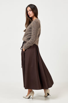 Ulla Mohair Cardigan - Taupe