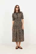 Madison Dress - Beige Botanic