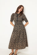 Madison Dress - Beige Botanic