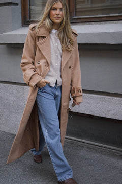Filippa Wool Maxi Coat - Camel