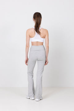 Sublime Folded Flare Pants - Grey Melange