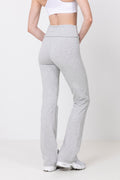Sublime Folded Flare Pants - Grey Melange