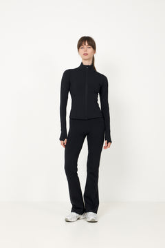 Soft Touch Zip Jacket - Black