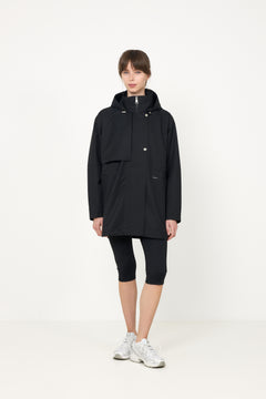 Scandi Trench Rain Coat - Black