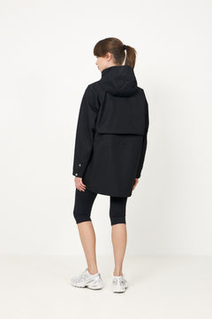 Scandi Trench Rain Coat - Black