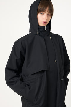 Scandi Trench Rain Coat - Black