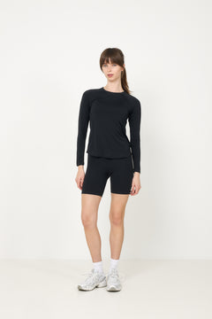 Essential Regular Waist Biker - Black