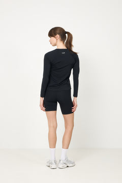 Essential Regular Waist Biker - Black