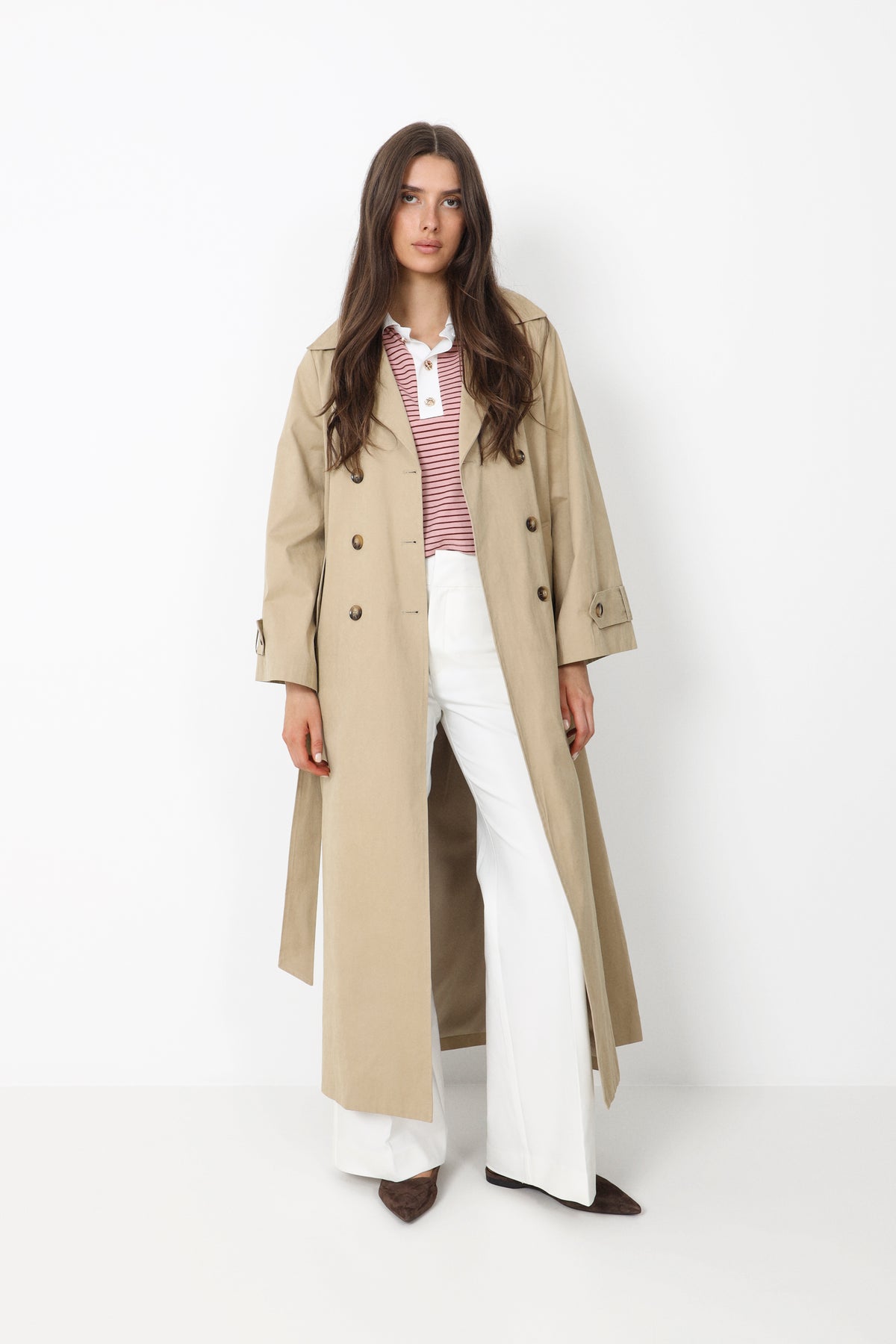 Bouveti - Jakker - Anastasia Trench Coat - Beige - Villoid