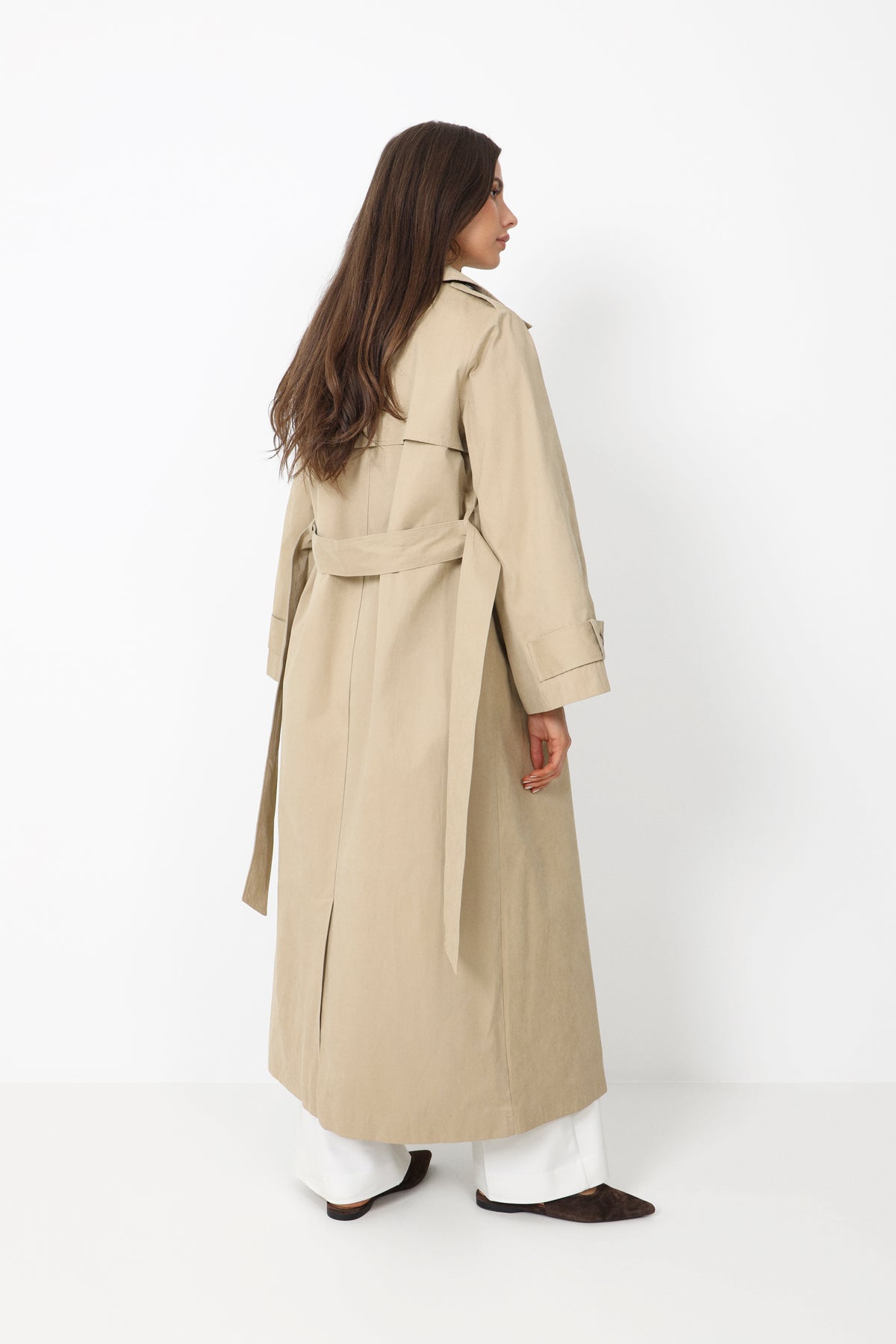Anastasia Trench Coat - Beige