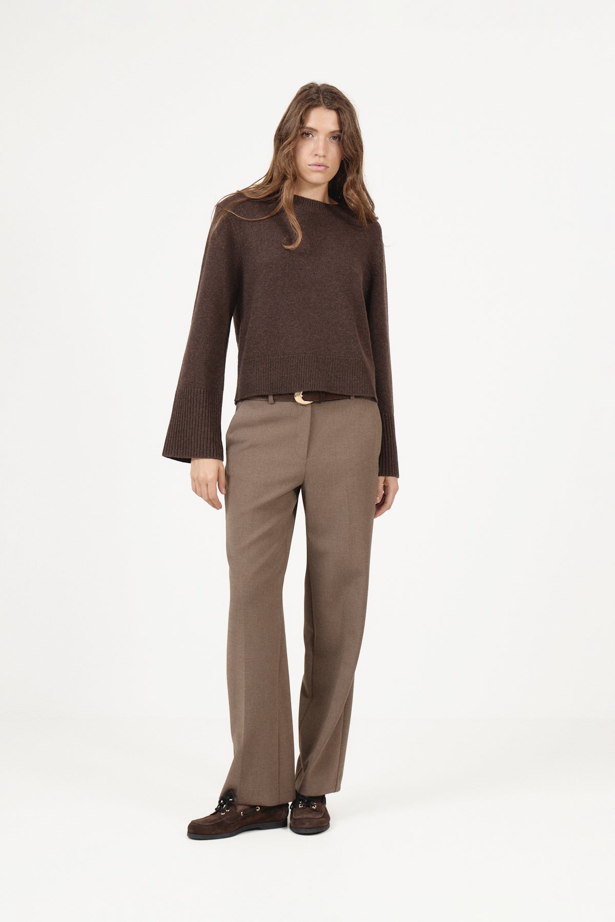Mari Wool Sweater - Dark Brown