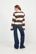 Isabelle Blocked Polo Jumper - Brun