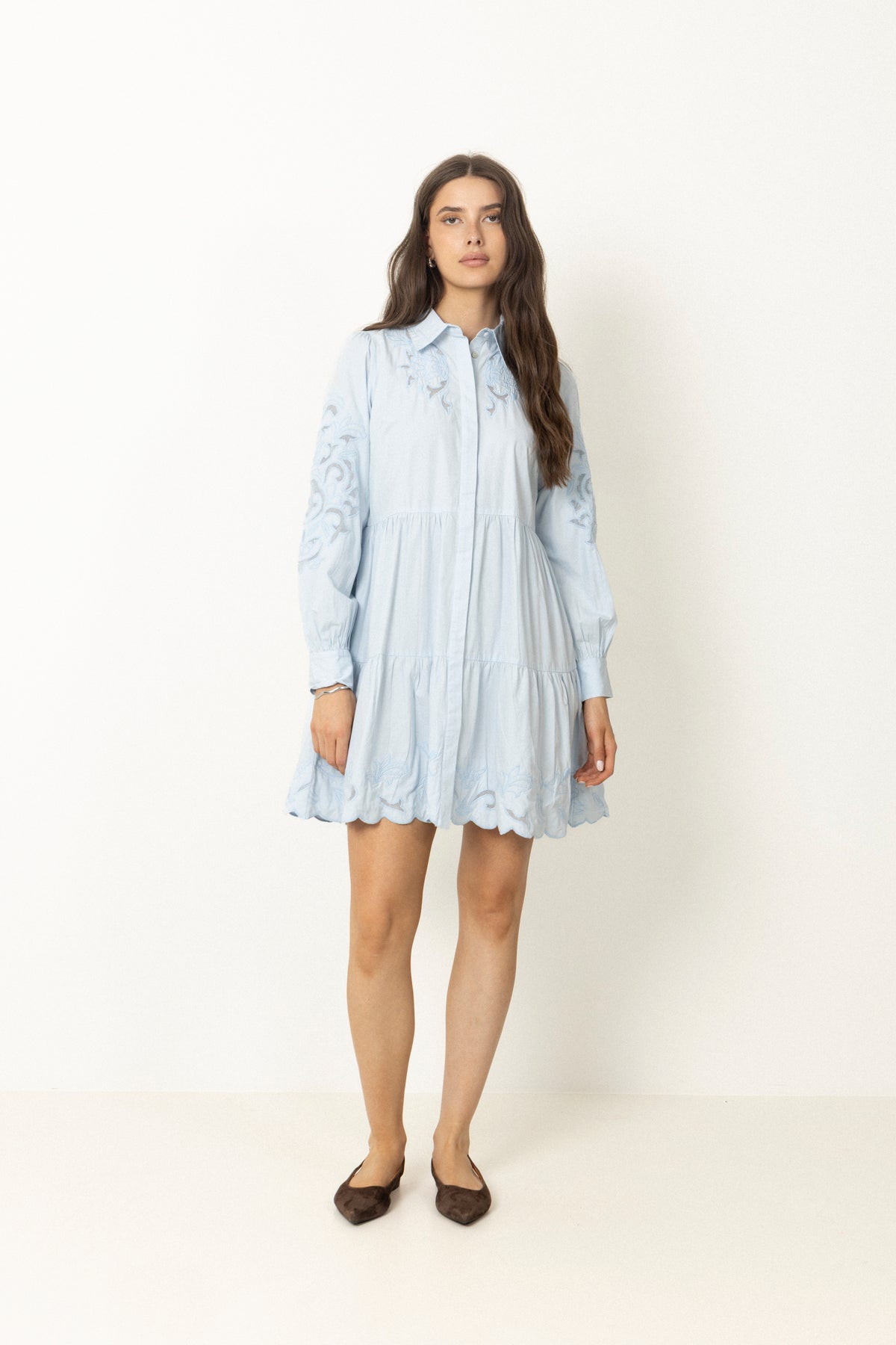 Yaszimia Ls Shirt Dress - Skyway