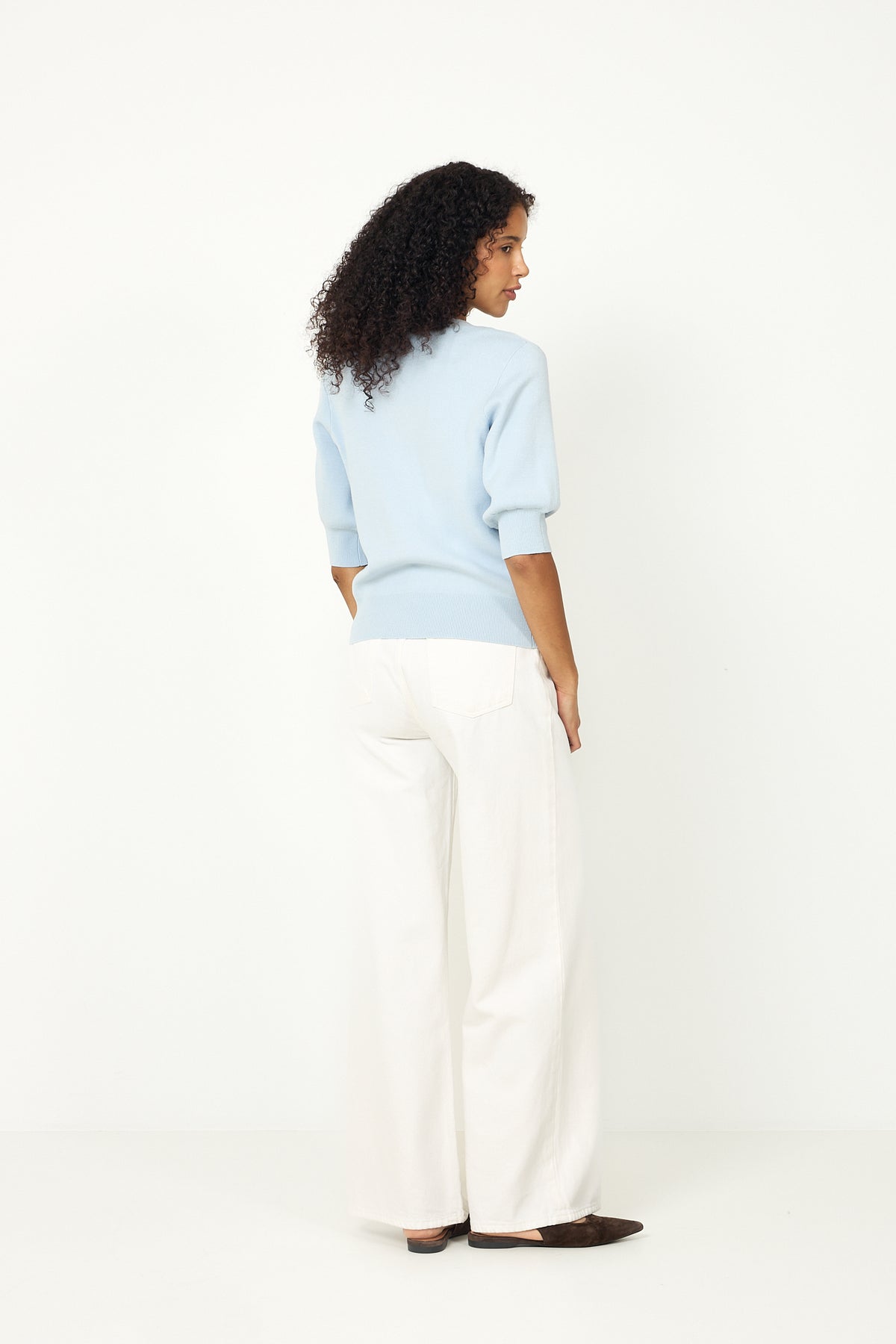Yasfonny 2/4 Knit Cardigan - Skyway