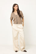 Yasfonny 2/4 Knit Cardigan - Fungi