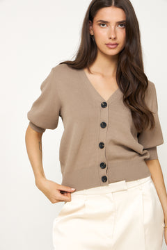 Yasfonny 2/4 Knit Cardigan - Fungi