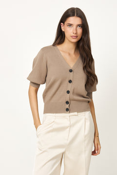 Yasfonny 2/4 Knit Cardigan - Fungi