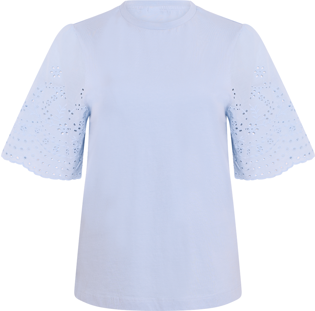 Yaslex Ss Top W. Emb Sleeves - Skyway
