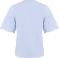 Yaslex Ss Top W. Emb Sleeves - Skyway