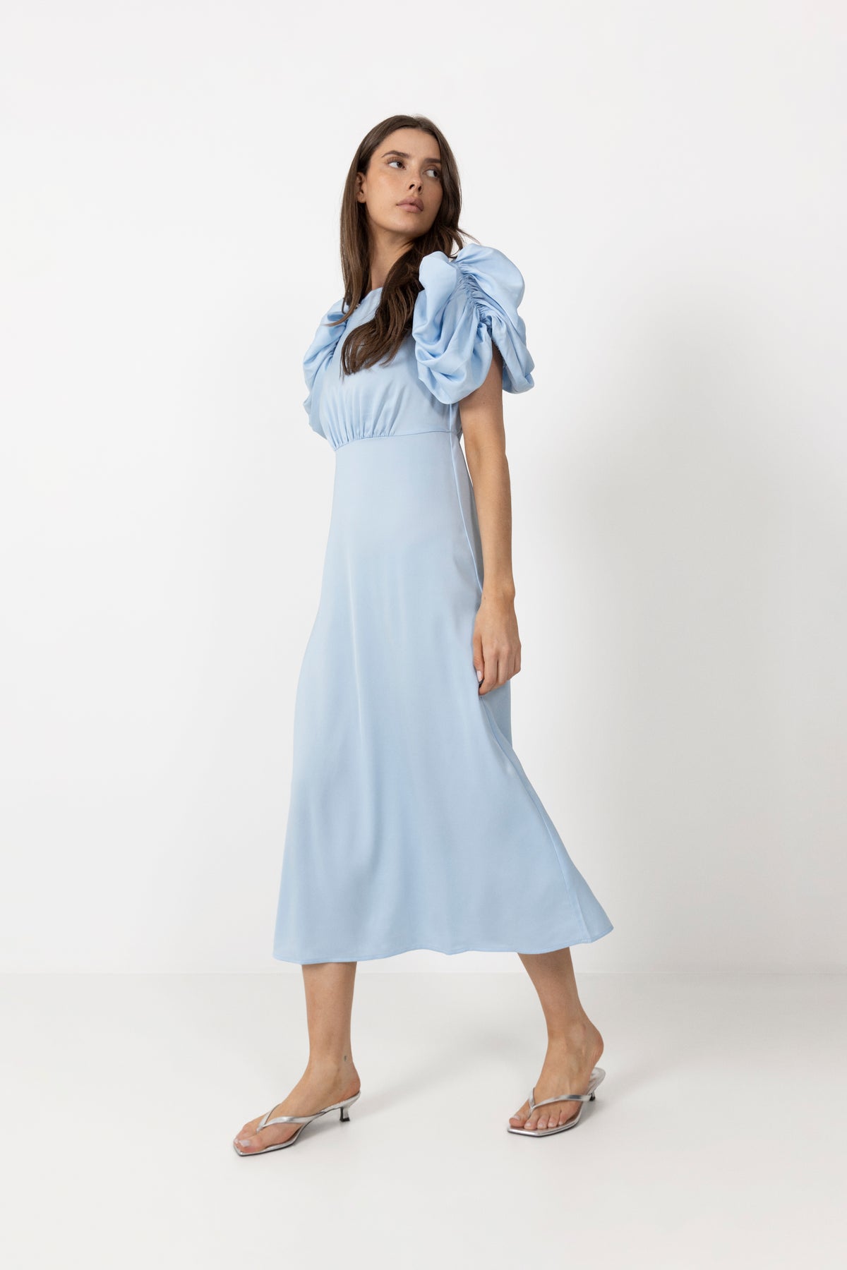 Yaspella 2/4 Long Dress - Skyway