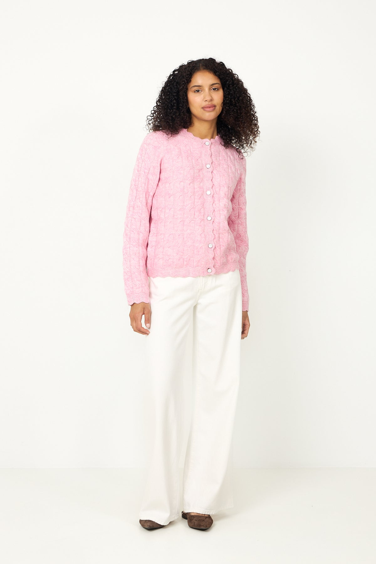 Yasbubera Ls Knit Cardigan - Moonlite Mauve
