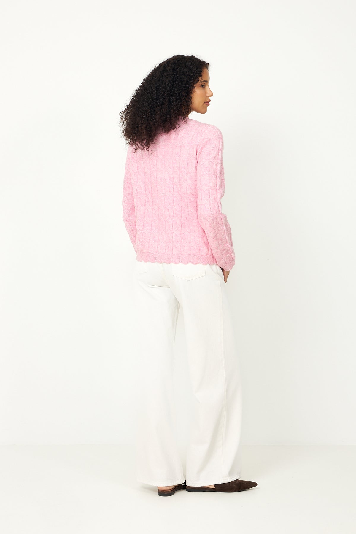 Yasbubera Ls Knit Cardigan - Moonlite Mauve