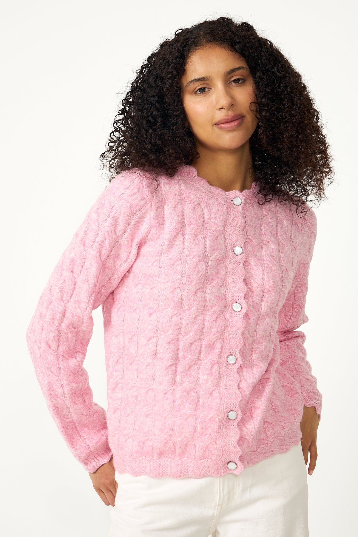 Yasbubera Ls Knit Cardigan - Moonlite Mauve