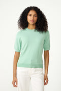 Yaslena Ss Knit Pullover - Lichen