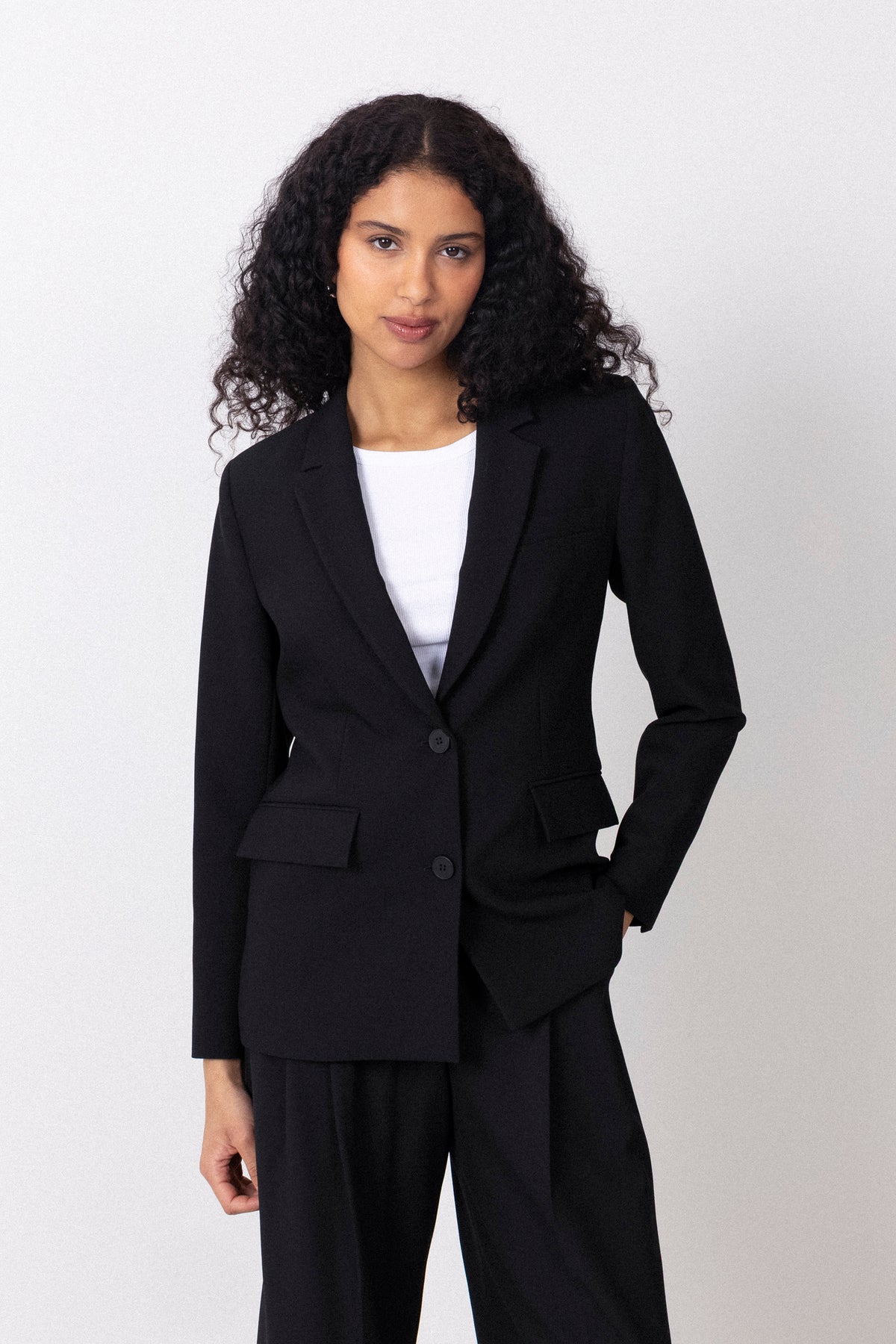 Rita Ls Classic Blazer - Black