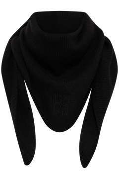 Victoria Wool Cashmere Scarf - Black