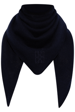 Victoria Wool Cashmere Scarf - Navy