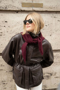 Victoria Wool Cashmere Scarf - Vinröd