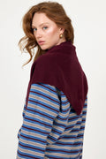 Victoria Wool Cashmere Scarf - Vinröd