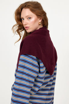 Victoria Wool Cashmere Scarf - Wine