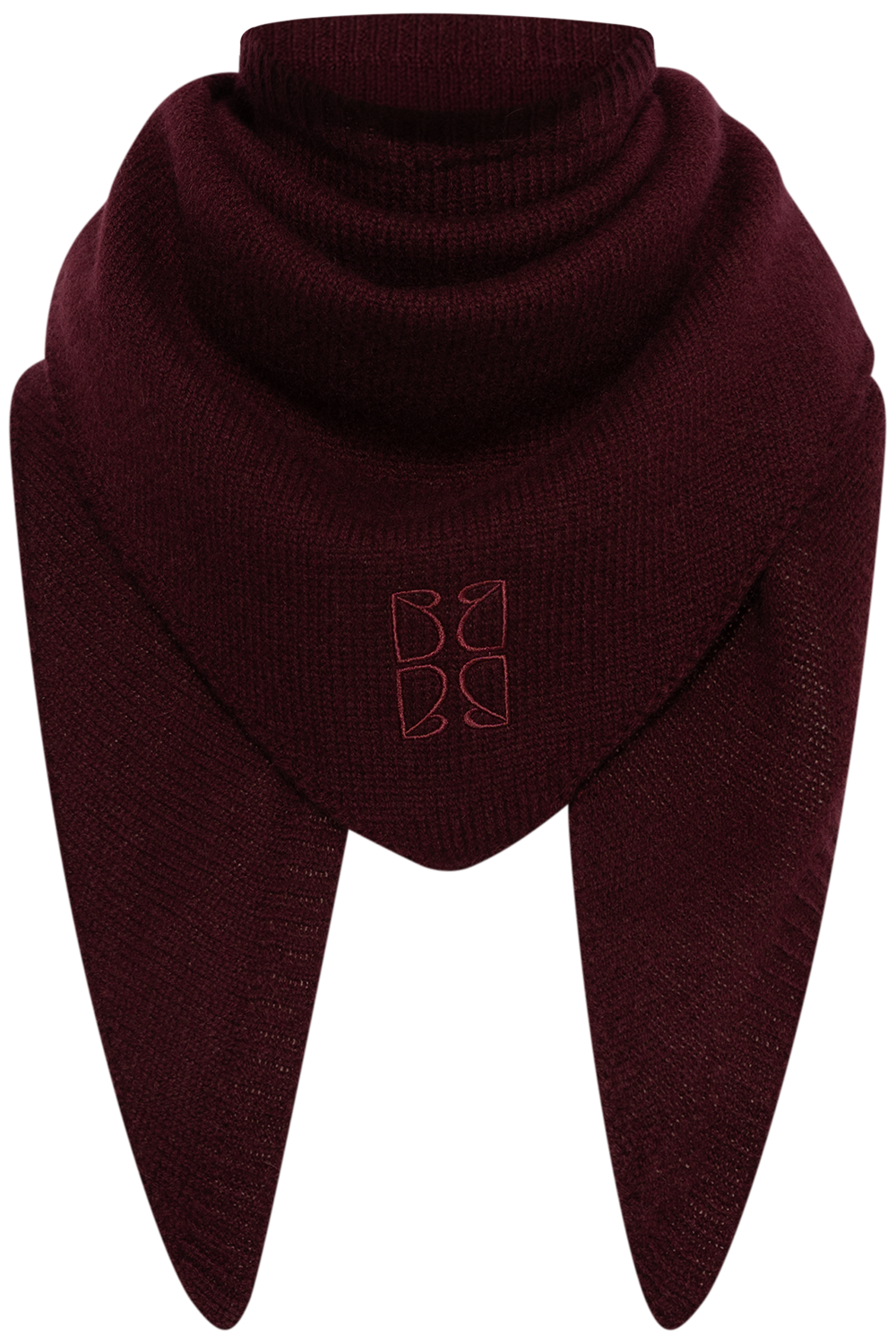 Victoria Wool Cashmere Scarf - Vinröd