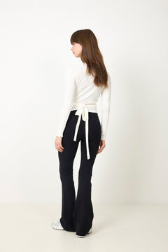 Basic Wrap Sweater - Pure White