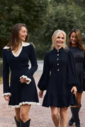 Marie Knitted Dress - Black