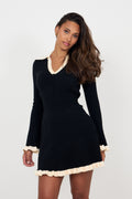 Marie Knitted Dress - Black