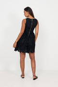 Milly Lace Mini Dress - Black