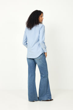 The Iconic Stretch Slim Fit Oxford Shirt - Bsr Blue