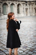 Cord Coat Dress - Black