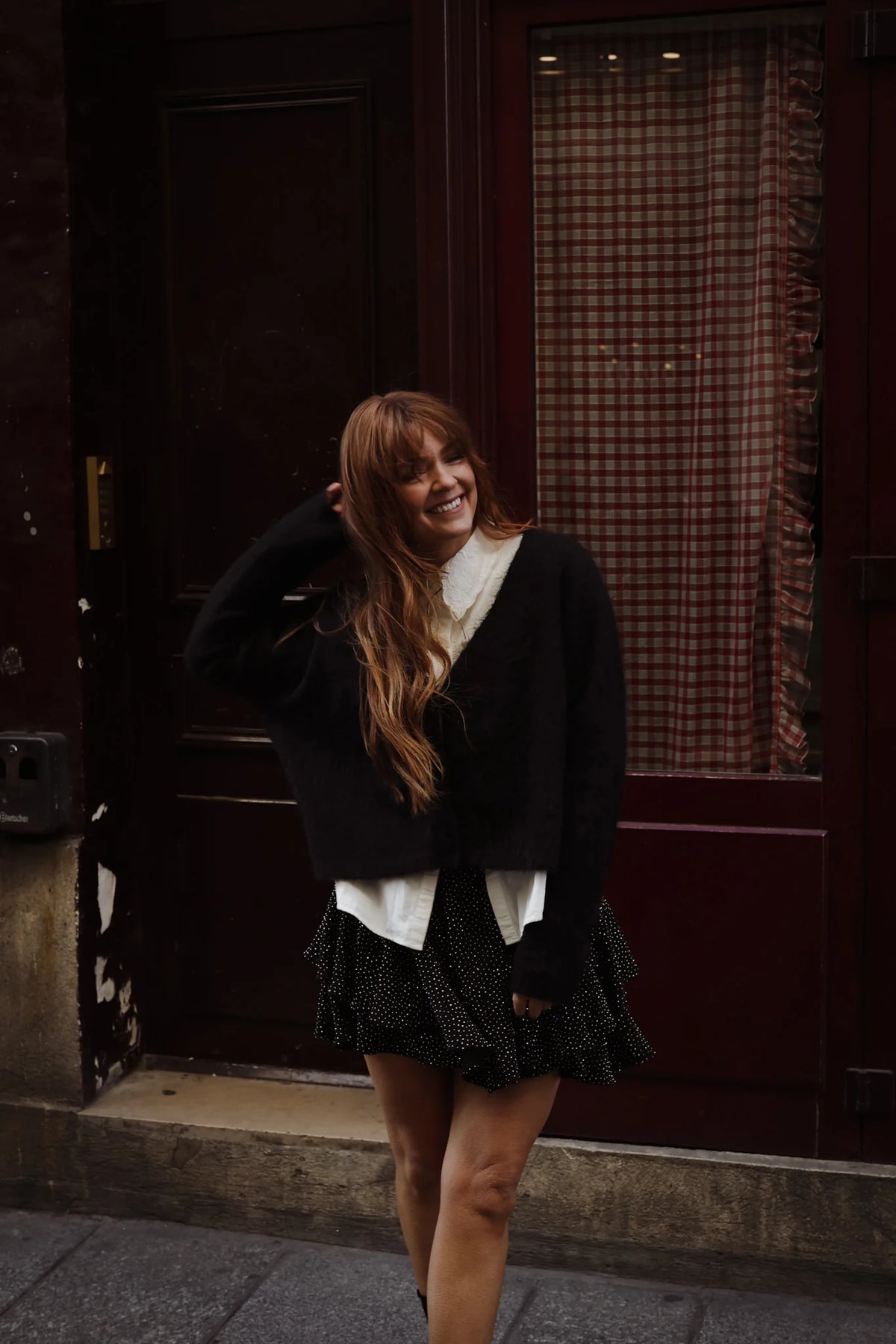 Boxy Cardi Sweater - Black