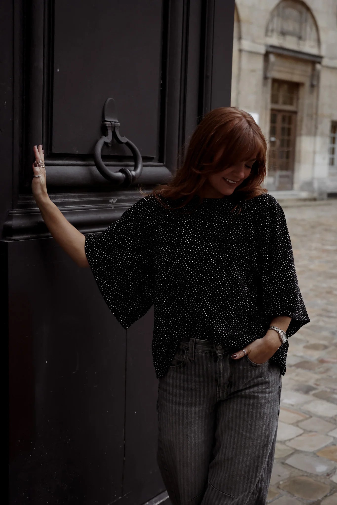 Stardust Top - Black & Silver