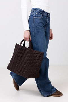 St Barths Large Tote - Chocolate