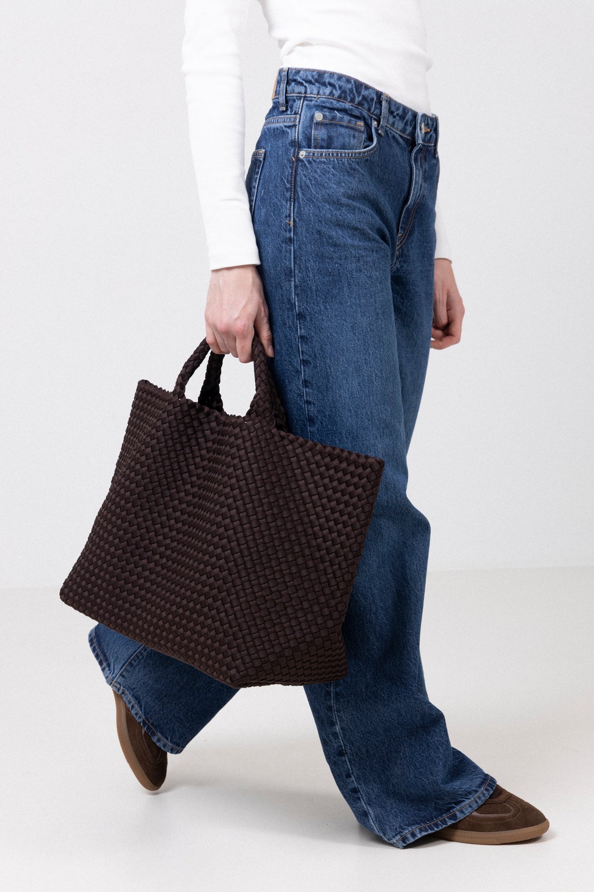 St Barths Large Tote - Chocolate