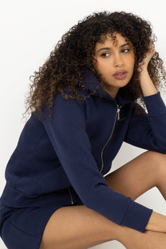 W. Cosmo Zip Hoodie - Navy