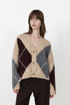 N-Laiana Knit Cardigan - Sand Melange