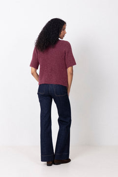 Kae Ss Knit Cardigan - Rust