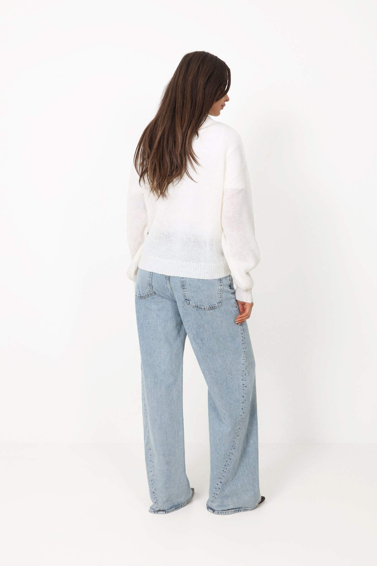 Bouveti Mohair Knit Sweater - Off White